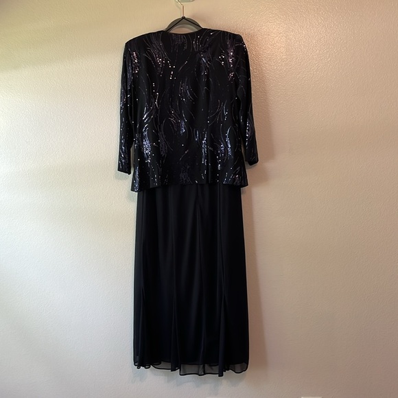 Alex Evenings:Tea-Length Sequin Jacket and Dress Set (NWT) - Picture 10 of 12